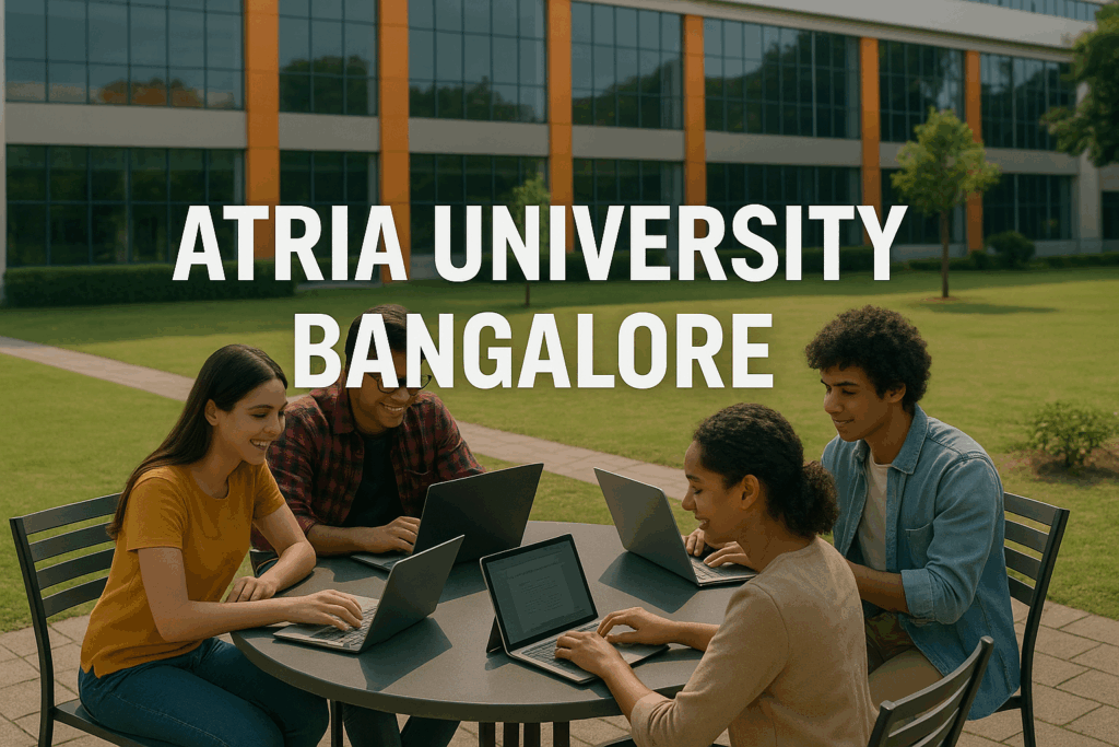 Students discussing about Atria University Bangalore