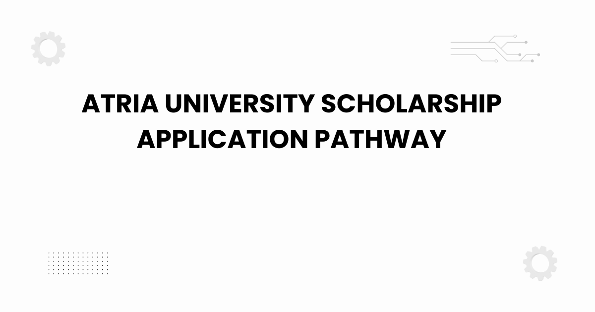 atria university scholarship application pathway