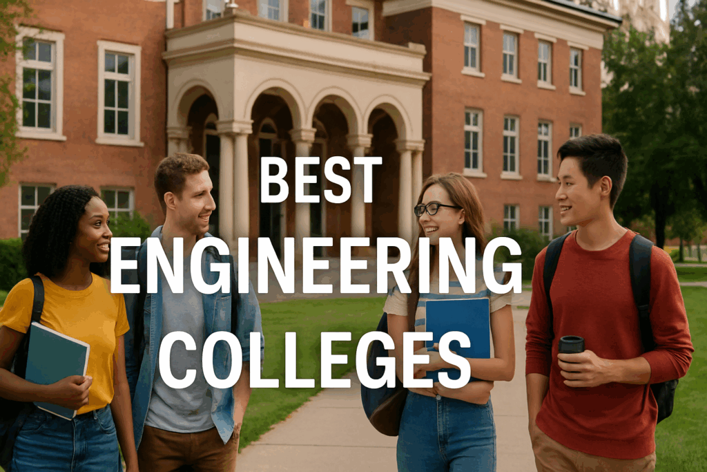 Featured banner highlighting the best engineering colleges in India.