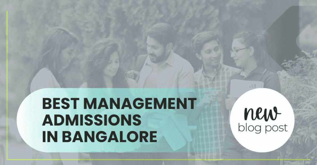 College campus with students exploring the best management admission in Bangalore
