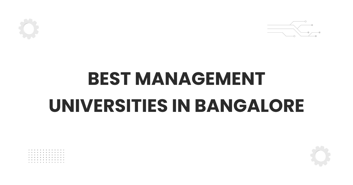 Students at the best management universities in Bangalore campus