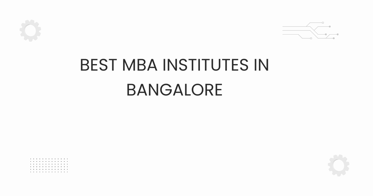 Students on campus at the best MBA institutes in Bangalore