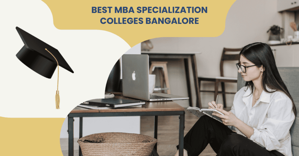 Students at the best MBA specialization colleges Bangalore campus