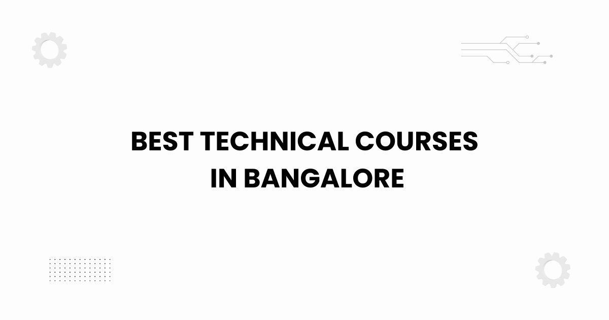 Featured image showing best technical courses in Bangalore with tech and academic theme