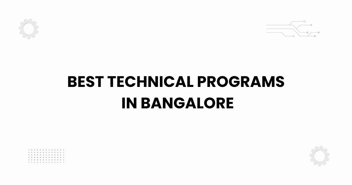 Academic-themed featured image representing the best technical programs in Bangalore.
