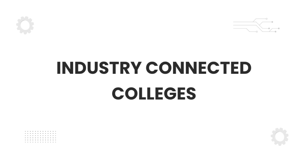 Students walking on a modern campus of industry connected colleges