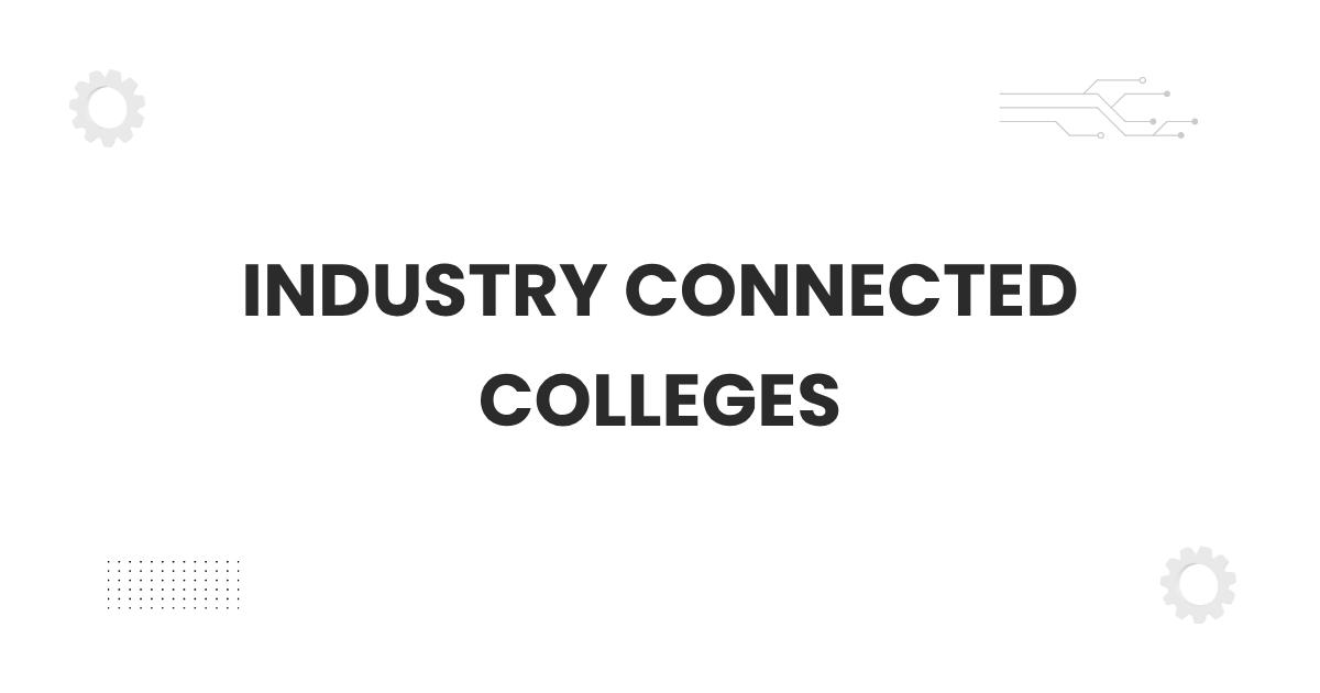 Students walking on a modern campus of industry connected colleges