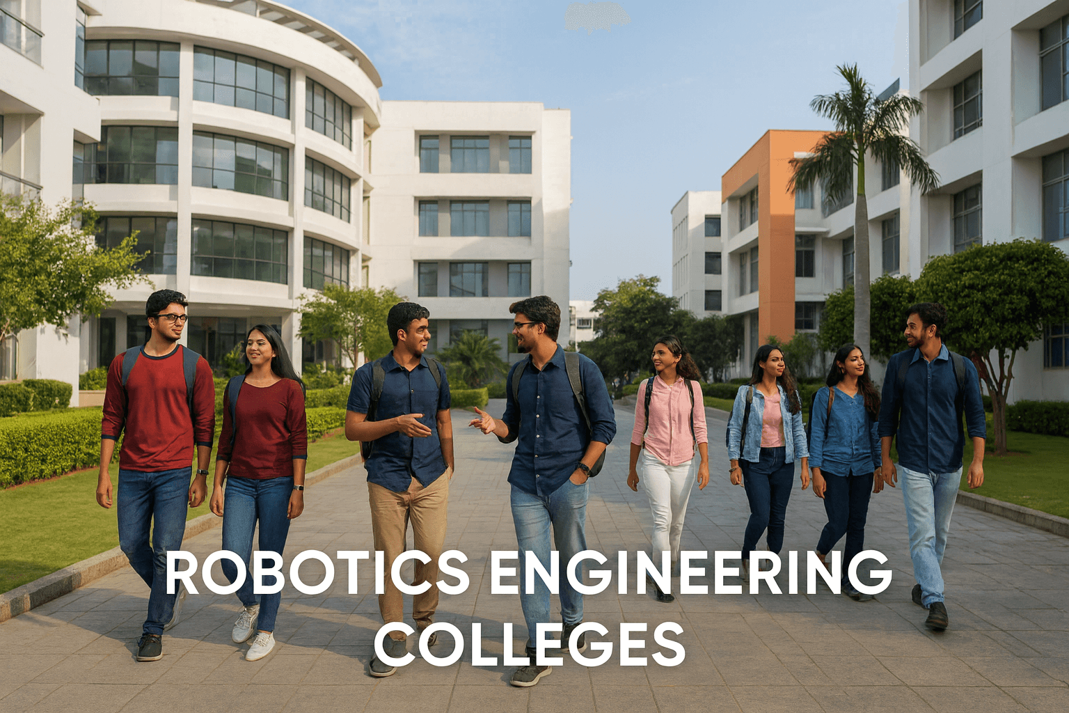 Students working on robotics projects at top robotics engineering colleges