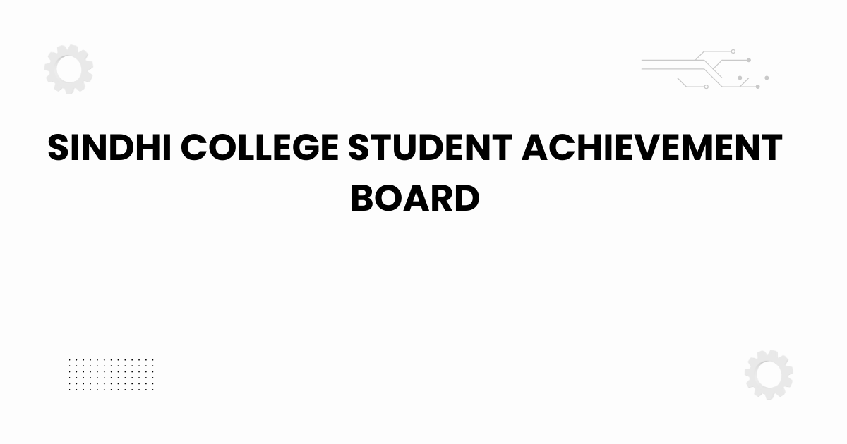 sindhi college student achievement board