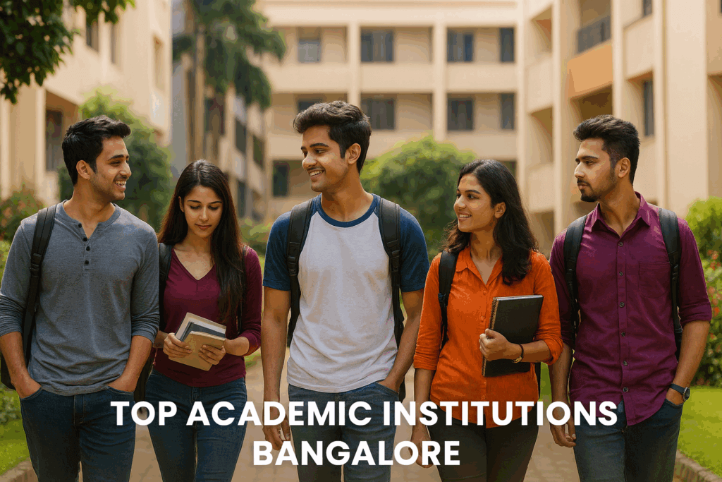 students walking in campus – top academic institutions bangalore