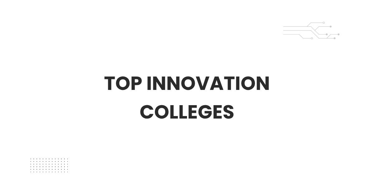 Modern campus scene showing students at top innovation colleges in India.