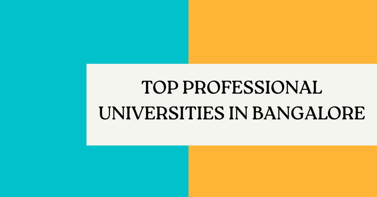 top professional universities in bangalore