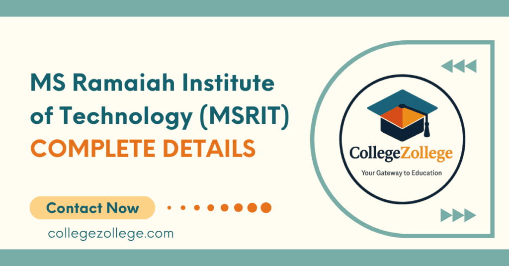 ms ramaiah institute of technology bangalore admission