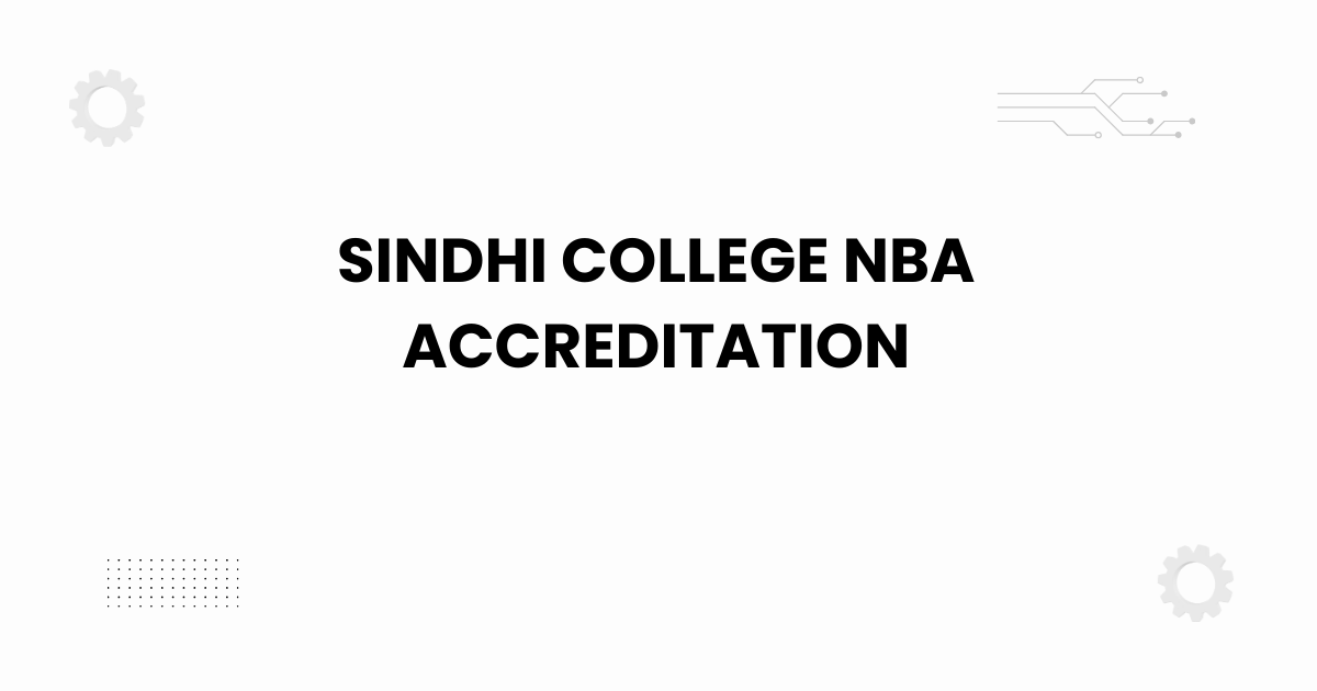 Sindhi College NBA accreditation