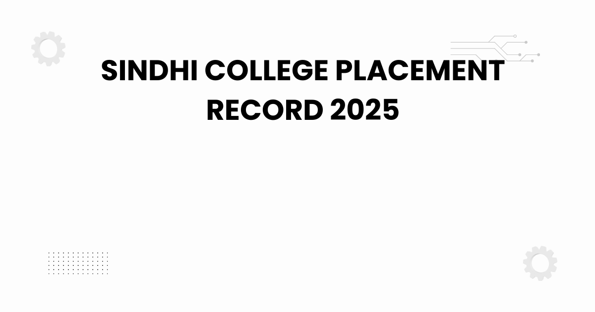 sindhi college placement record 2025