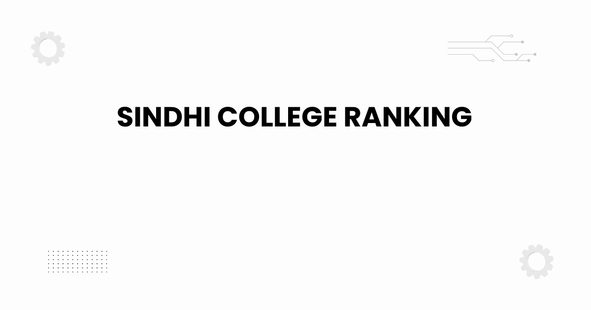 Sindhi College ranking