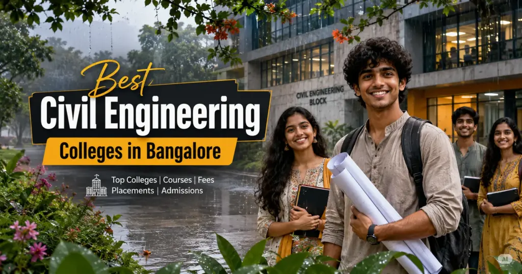 Best civil engineering colleges in Bangalore campus and students