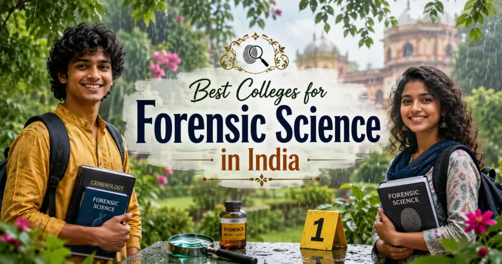 Best colleges for forensic science in India students learning in advanced forensic laboratory