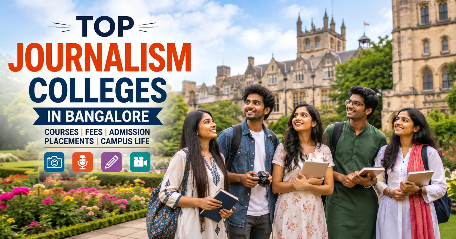 Top journalism colleges in Bangalore students learning media and communication