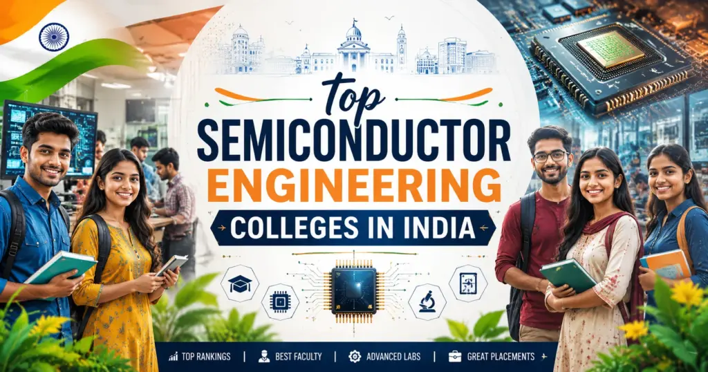 Top semiconductor engineering colleges in India campus and semiconductor laboratory facilities