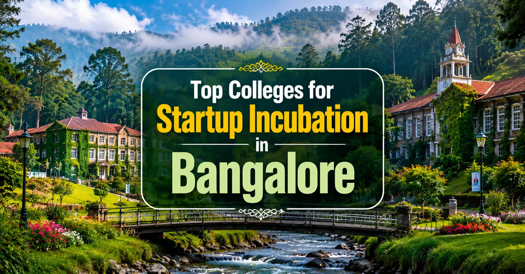 top colleges for startup incubation in bangalore